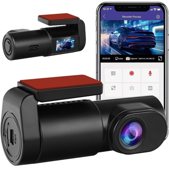 Black Dash Cam with night vision and 32g card - Picture 1 of 8